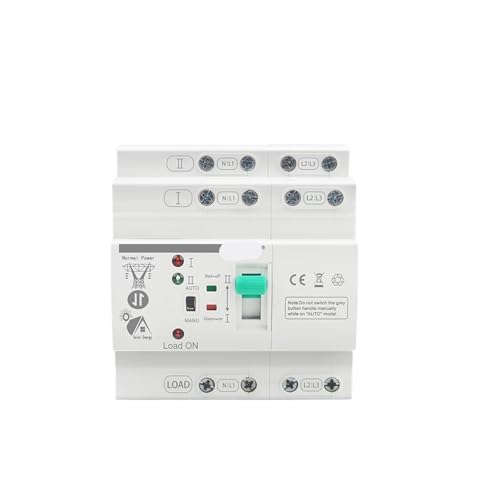 Inverseur de source automatique 4P 220V 80A commutateur photovoltaïque rail DIN