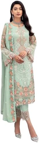 Swinory Indian/Pakistani Ethnic party wear Pant Style salwar kameez suit ready to wear for Women with dupatta-9117