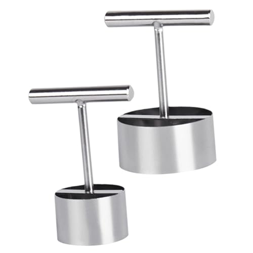 PHENOFICE 2pièces Vide-Fruits Métal Outil pour Fruits Poires Dénoyauteur Domestique Facile Utiliser Nettoyer