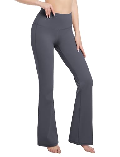 Image of BUBBLELIME Women Out Pockets High Waist Bootlegs Tummy Control Yoga Flared