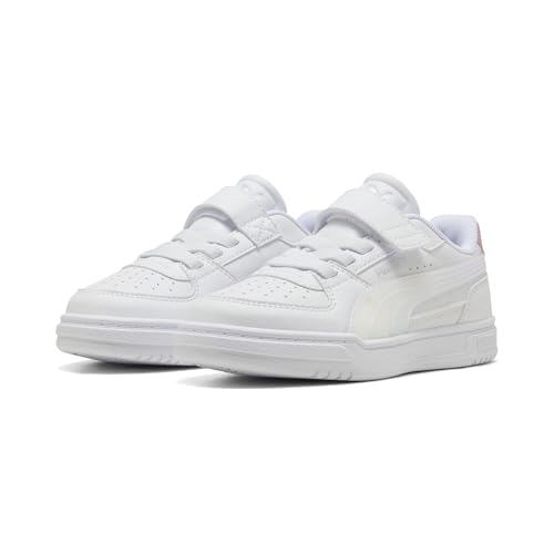 PUMA Baskets Caven III Holo 2.0 Enfant 34, White Rosy Outlook Silver Pink Metallic