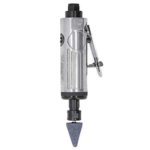 1/4 inch Air Die Grinder Kit, Straight Pneumatic 22000 RPM Rear Exhaust Polisher 10 Pieces Air Die Grinder Stone Set, Pneumatic Tools