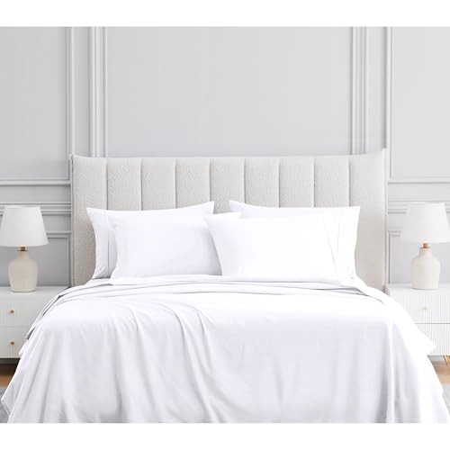 Bed Bath & Beyond Bethany Solid Organic Cotton Sheet Set White - Queen
