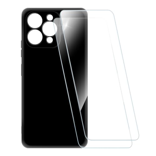 ESACMOT vgP[X + 2KXtB Doogee Note 58 Pro Ƃ̌݊, Ռz\tgJo[ HDNA (ubN)