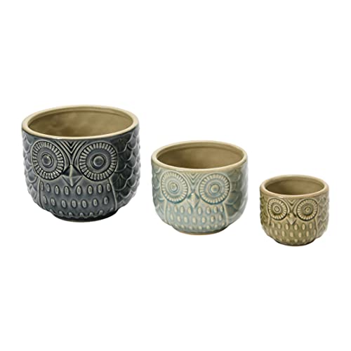 Cache-pot en grès multicolore idée cadeau déco originale