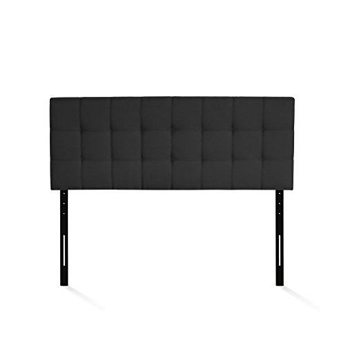 Image of Furinno Roanne Tufted Headboard, Full, Black