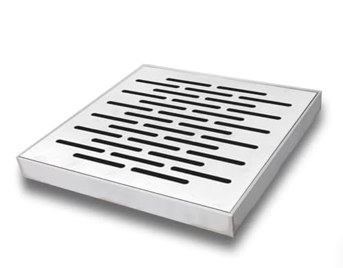 Outdoor Square Drain Grate,25x25cm Heavy Duty Floor Trench D