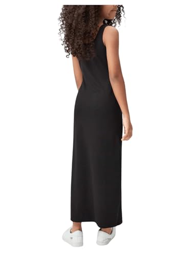 COZYEASE Girls' Solid Fitted Tank Dress Casual Scoop Neck Straight Hem Pencil Dress2