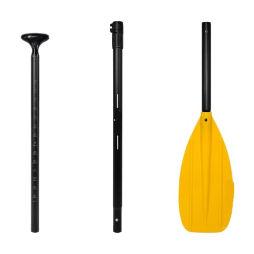 Stand up Paddle Board, Adjustable Aluminum Alloy Paddle Thicken Canoe Oars Detachable Portable Boat for Board