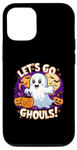 Carcasa para iPhone 14 LET'S GO GHOULS Halloween lindo truco o trato apto para niños