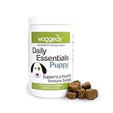 waggedy Daily Essentials Puppy — Full-Spectrum Functional Treats, Small or Large Breed Puppy Supplements — Dog Supplements & Vitamins — Puppy Essentials (60 Chews)
