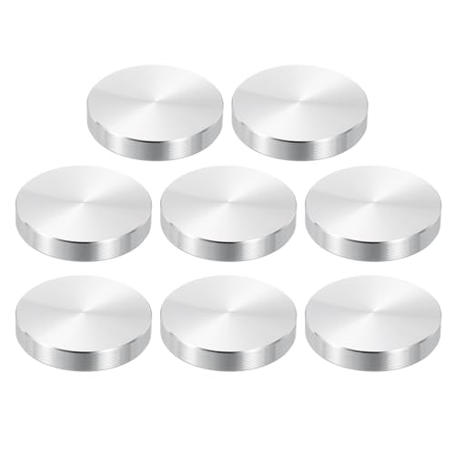Disque de table en aluminium argenté 40mm avec filetage M8 robuste - 2