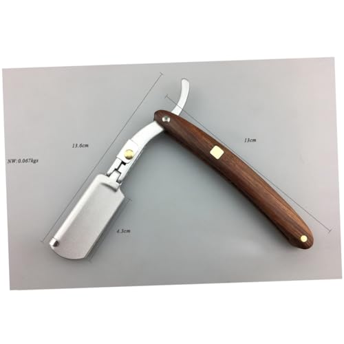 FOMIYES 3 Pçs Navalha De Barba Barbeador De Madeira Lidar Com Navalha Navalha Reta Rasuradoras Para