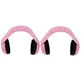 Abaodam Lot de 2 cache-oreilles pour bébé avec suppression du bruit et sécurité confortables pour garçons et filles pour voyage et école, Rose