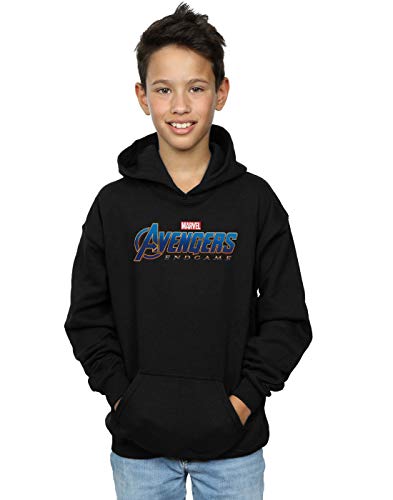 Marvel Boys Avengers Endgame Logo Hoodie Black 9-11 Years
