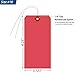 SmartSign Red Blank Tags with Pre-Attached Wires - Pack of 100, Size-10, 13pt Thick Cardstock Tag, 3.625