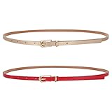 Large application : la ceinture fine peut être associée à une variété de tenues. Tels que les t-shirts, jeans, pulls, pantalons, robes, chemises, jupes, costumes, manteaux, etc. Un cadeau idéal pour votre femme, mère, sœur et amie pour un anniversaire et un anniversaire.
