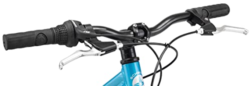 Image of Schwinn High Timber AL Mountain Bike for Youth Boys Girls, 20-Inch Wheels, 7-Speeds, Front Suspension, Aluminum Frame and Alloy Linear Pull Brakes, Teal