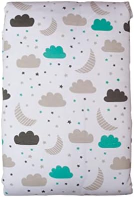 BabyMac Baby Sleeping Bag 2.5 Tog Sleepsuit - Sleeping Bag 6- 18 Months Unisex, 100% Breathable Cotton Baby Wearable Blankets for Peaceful Sleep (Cloud)