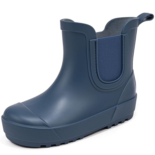 Image of Motasha Chelsea Rain Boots for Girls Boys Waterproof Toddler to Big Kids