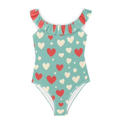 Traje de baño de lunares para niñas de 3 a 6 años SyXIOP