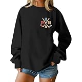 Heated Rivalry Shirt Fun Graphic Womens Sports Tops Long Sleeve Pullover Intense Competition Sweatshirt for Movies Fans(Black,L)