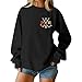 Heated Rivalry Shirt Fun Graphic Womens Sports Tops Long Sleeve Pullover Intense Competition Sweatshirt for Movies Fans(Black,L)