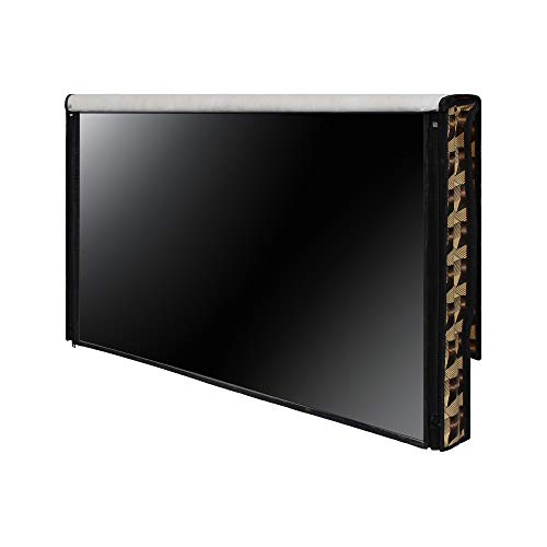 Image of DREAM CARE Double Use - Transparent & Printed Flap - 43 Inches LED TV Cover, Waterproof, Compatible for All Brands (LG, Samsung, Vu, Mi, Realme, TCL, Croma), SA06