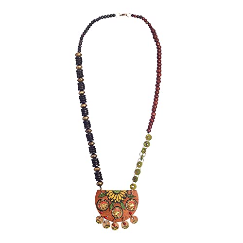 Image of AAKRITI ART CREATIONS Handcrafted Tribal Dhokra Necklace Collection | Royal, Pharaoh & Butterfly-Inspired Artisan Brass Statement Jewelry | Ethnic, Elegant & Artistic Necklaces for Women