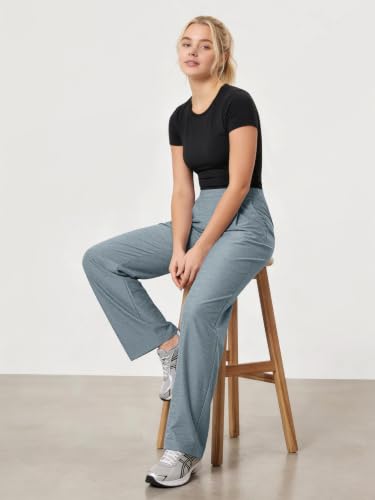 Image of ODODOS Women's Wide Leg Trousers, Ultra Soft odSTRATUM Tech High Waisted Casual Work Pants with Pockets, 27 inch / 29 inch / 31 inch Inseam