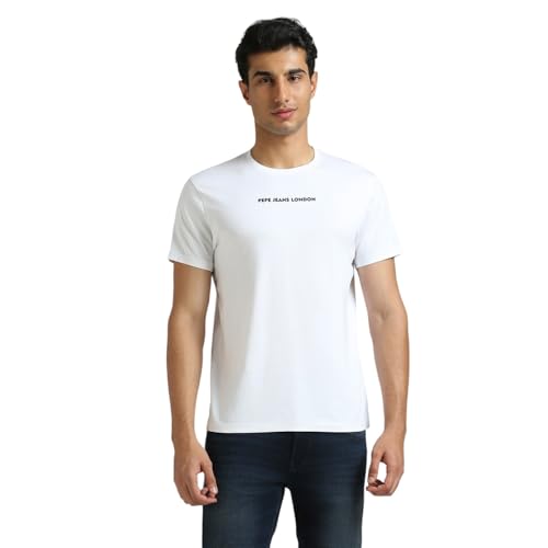 Image of Pepe Jeans Men T-Shirt|Cotton|Slim Fit