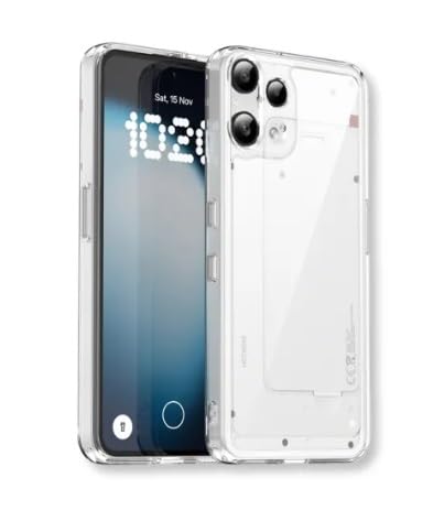 Image of REALCASE Nothing Phone 3A Lite Back Cover Case | Scratch Resistant Protective Crystal Clear Transparent | Bumper Back Cover Case for Nothing Phone 3A Lite 5G