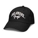 Delaware Fightin' Blue Hens Bow Black Officially Licensed Adjustable Puff Embroidered Baseball Hat