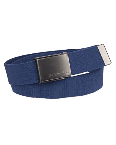 Columbia Unisex-Adult Military Web Belt-Adjustable One Size Cotton Strap and Metal Plaque Buckle2