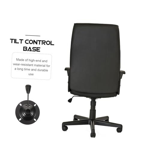 Piètement de chaise de bureau Operitacx en fer noir avec base pivotante 3pcs - 5