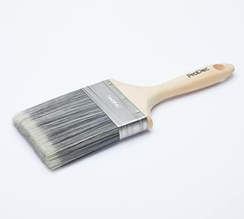 ProDec PBPT037 4 inch Decorator Synthetic Paint Brush for a Smooth Finish Painting with Emulsion, Gloss and Satin Paints on Walls, Ceilings, Wood and Metal, 4" 100mm