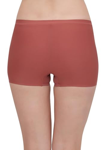 Image of LOURYN KOULYN Women's Ice Silk Seamless Boyshort Panty, (Pack of 3 Panty)