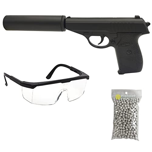 Airsoft Pistol Pack Modello PPKG3 Spring/Materiale: metallo/Potenza 0,5 Joule/Fornito con accessori