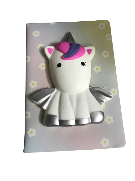 URBAN BOX Stress Relief Notebook with Squishy Resilience Animals,Cute book for Kids Students Hardcover,School Supplies Gift as Birthday Party, Classroom Rewards (8 X 5.5 Inch)(1-333) (Cute Fish)