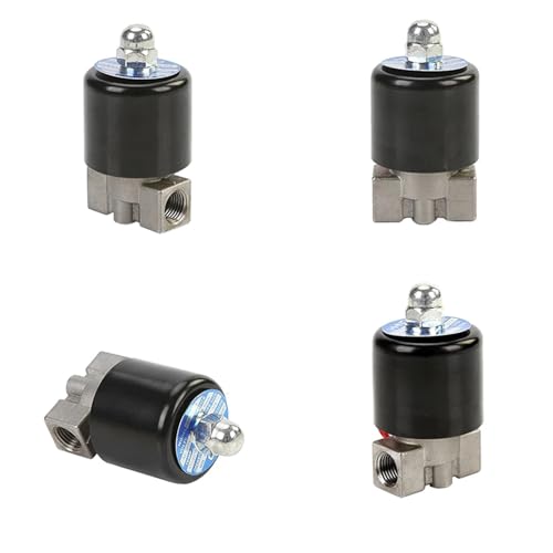 Électrovanne en acier inoxydable 1/8 normalement ouverte G 110VAC durable - 6