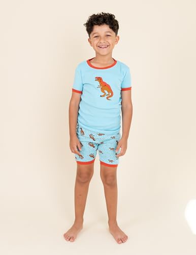 Leveret Kids & Toddler Pajamas Girls Shorts 2 Piece Pjs Set 100% Cotton Sleepwear (2-10 Years)2