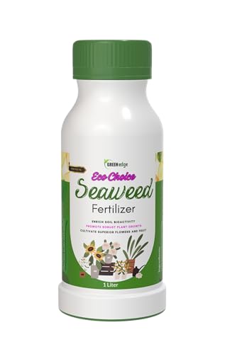 Image of Greenedge EcoChoice Liquid Seaweed Fertilizer (1 L) Concentrate for Flowering, Fruiting & Complete Soil Nourishment
