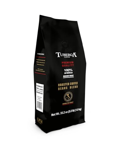 Tuberga Premium Quality 100% Arabica, Café en Grano, Tostado Medio