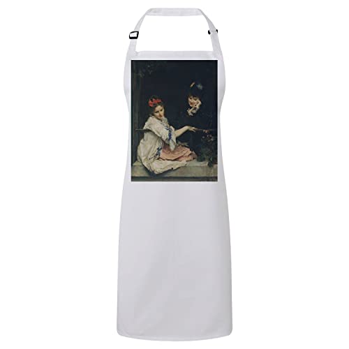 Tablier cuisine premium blanc art vintage haut de gamme pour passionnés