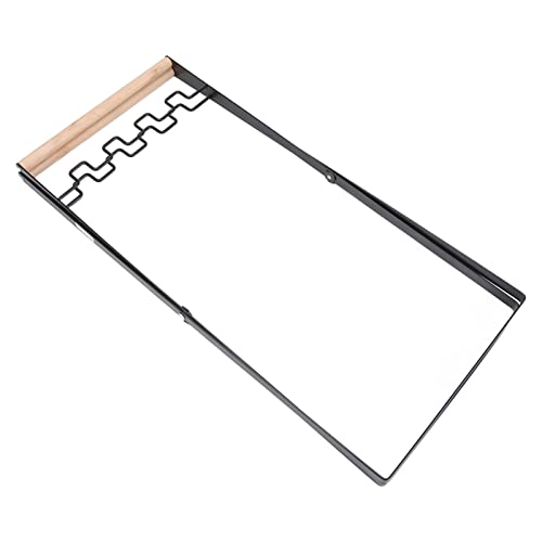 Faltbarer Müllsackständer, Müllsackhalter, Gummi-Holzgriff, Eisenständer, Zusammenklappbarer Kunststoff-Recyclingsackhalter für Den Innen- und Außenbereich(Schwarz) - Image 6