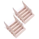 Escalier miniature : cet escalier est une maquette miniature dont la surface est polie et lisse, facile à manipuler et sans danger pour les mains