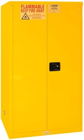 Durham Manual Door Safety Cabinets, Dur-M60, W X D X H: 34 X 34 X 66 3/8, Capacity: 60 Gallon, Unit Weight: 330#, Number Of Shelves Incl: 2, 1060-M-50