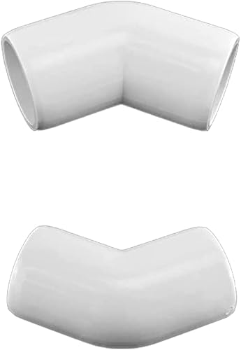 Miniatura 5 de Acoplamiento de codo de PVC de 45 grados de 2 vías de 34 pulgadas, accesorios de esquina de PVC de grado para muebles de construcción DIY SCH40 4