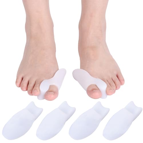 XoeLLe 6 Piezas Separador Dedos Pie, Corrector de Juanetes, Protector Dedos Pie, Protector de Juanetes, Ideal para Desplazamientos Diarios, Actividades Al Aire Libre, Cuidado Hogar, Trabajo, Viajes