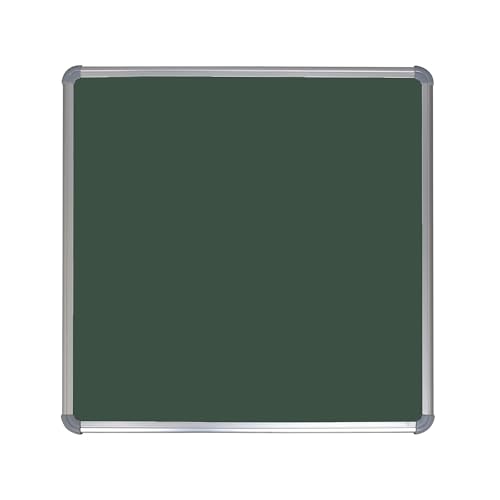 Image of Roger & Moris Aluminium Framed Chalk Board - Non Magnetic, Lightweight for Home, Office and School (Green, Size : 4 feet X 4 feet)
